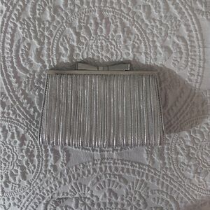 Elegant Silver Clutch Bag